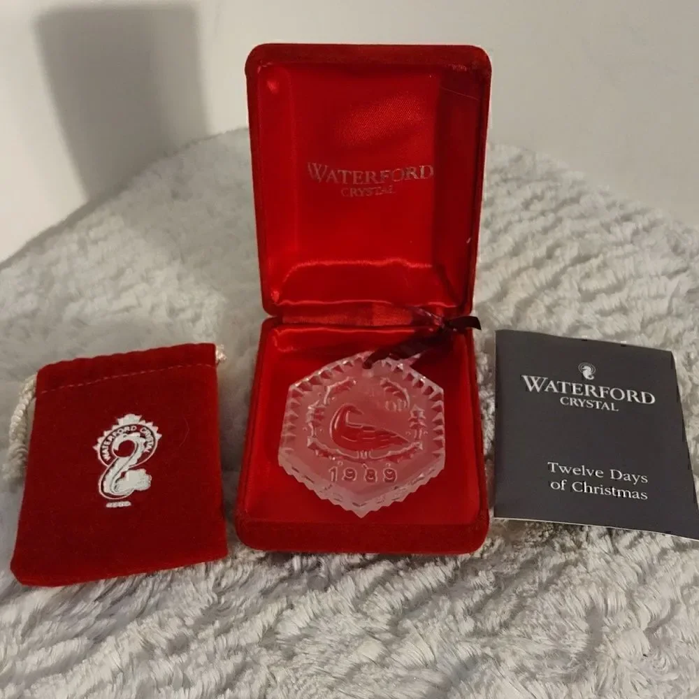 Vtg Waterford Crystal 12 Days of Christmas 